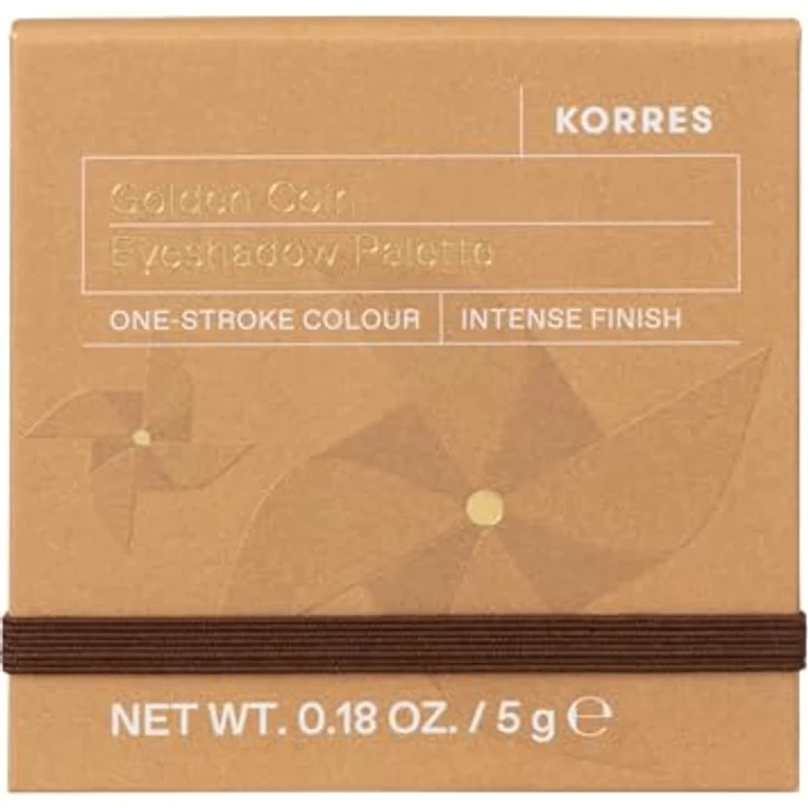 KORRES Eyeshadow Palette Golden Coin, Lidschattenpalette in goldenen Shades, 4 intensive Farbtöne, silikon- und parabenfrei, 5g – Bild 2