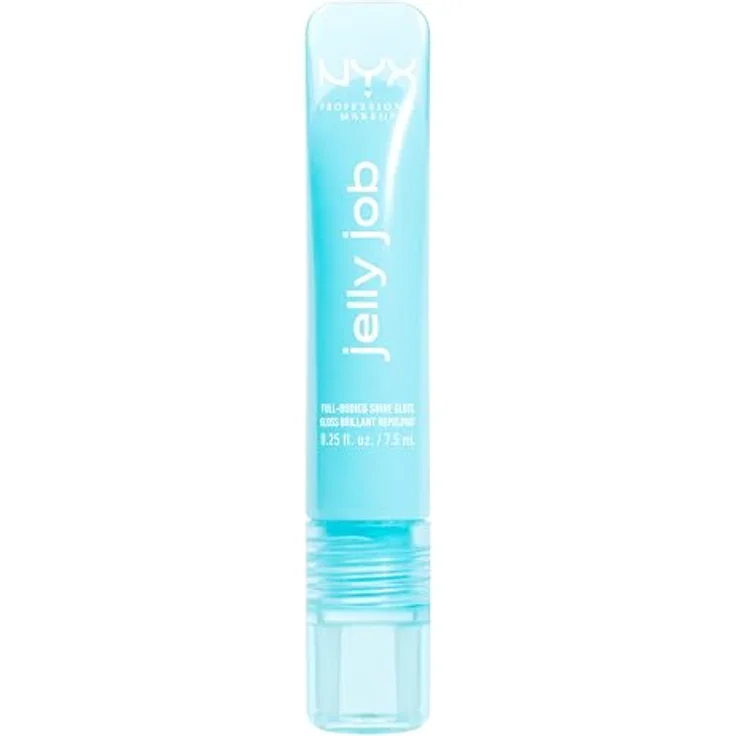 NYX Professional Makeup Jelly Job, leuchtender Lippenglanz mit vergrößerndem Effekt, Farbton Jelly Frost, 7.5 ml – Bild 9