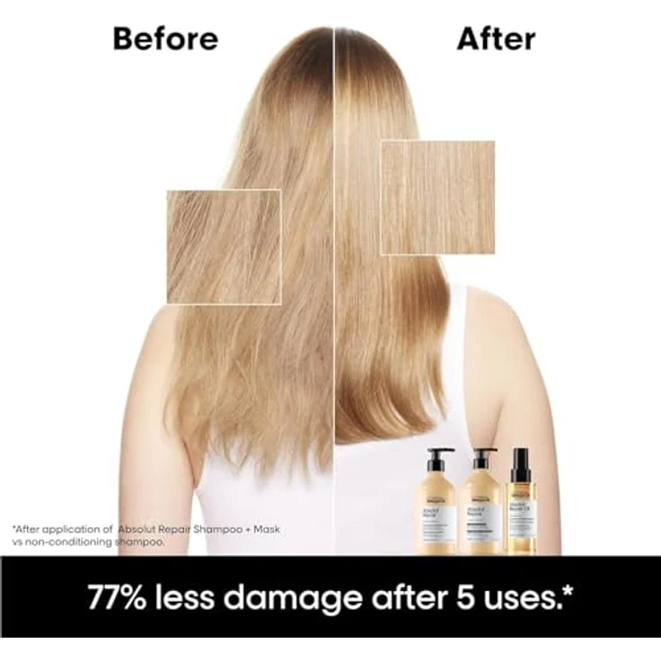 L’Oréal Professionnel Serie Expert Absolut Repair tiefenwirksames regenerierendes Shampoo für trockenes und beschädigtes Haar 500 ml – Bild 3