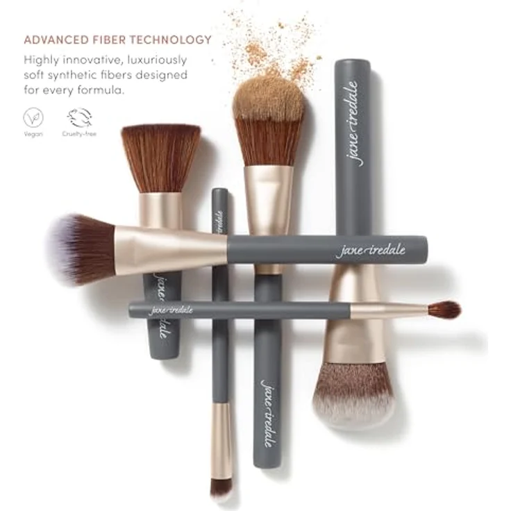 jane iredale Pro Series The Handi Brush, Mittlerer Teintpinsel für kontrolliertes und gleichmäßiges Puder-Make-up, vegan, tierversuchsfrei – Bild 4