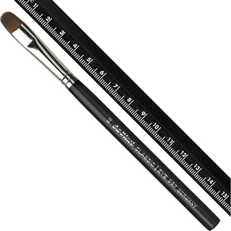 Da Vinci Classic Lidschattenpinsel, gerade und wellige Kunstfasern für präzise Lidschattenanwendung, 1 ct – Bild 3