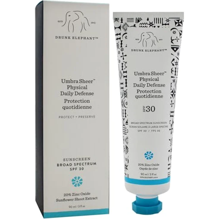 Drunk Elephant Umbra Sheer, mineralische Sonnencreme für das Gesicht, SPF 30, leichte rosa Tönung, 90 ml – Bild 3