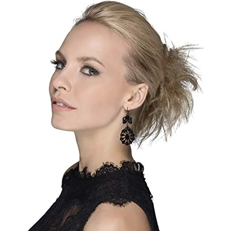 Ellen Wille Power Pieces Haarteil, Grog Nut Brown, 8 cm Haarlänge, hochwertiges Synthetikhaar für mehr Fülle und Länge