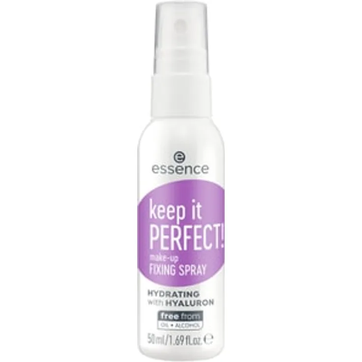 essence Keep It Perfect! Make-Up Fixing Spray, transparente Formel für langanhaltenden Halt, duftfrei