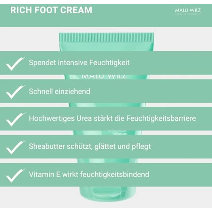 Malu Wilz Foot Repair Balm 100ml I Fußbalsam mit Sheabutter, Matcha-Tee-Extrakt & Lemongras-Öl – Bild 4