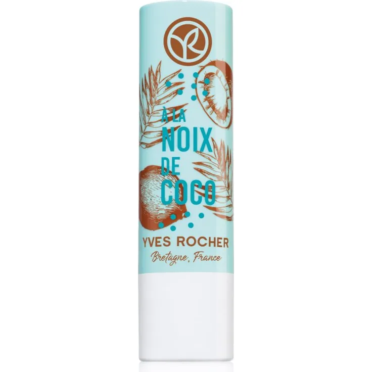 Yves Rocher Bain de Nature Lippenbalsam Coconut, 4.8 g, pflegender Lippenbalsam mit feuchtigkeitsspendender Wirkung und leichtem Farbton