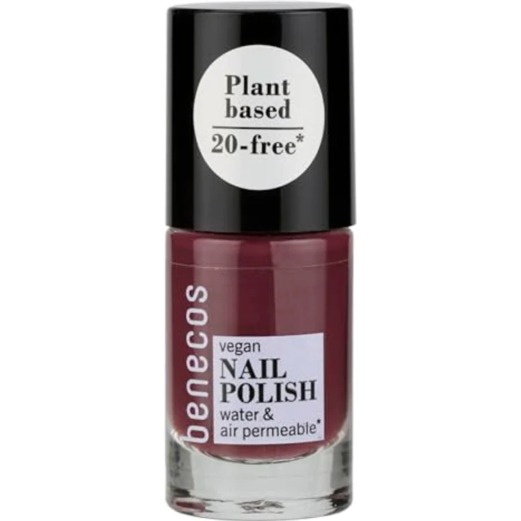 benecos Naturkosmetik Nagellack 20FREE wasserdurchlässig 5ml sweet plum – Bild 1