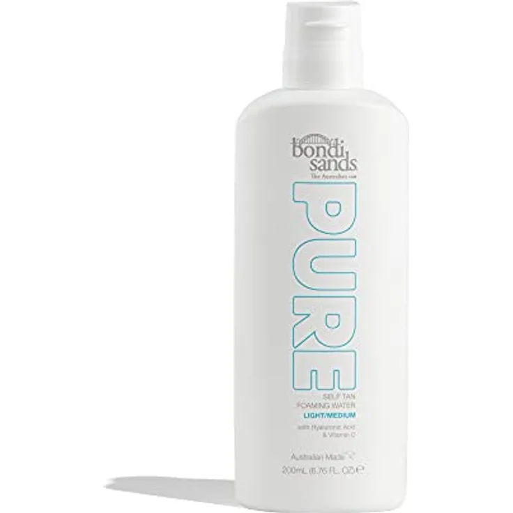 Bondi Sands Pure Tanning Foaming Water, selbstbräunendes schäumendes Wasser, feuchtigkeitsspendend, vegan und tierversuchsfrei | 200 ml