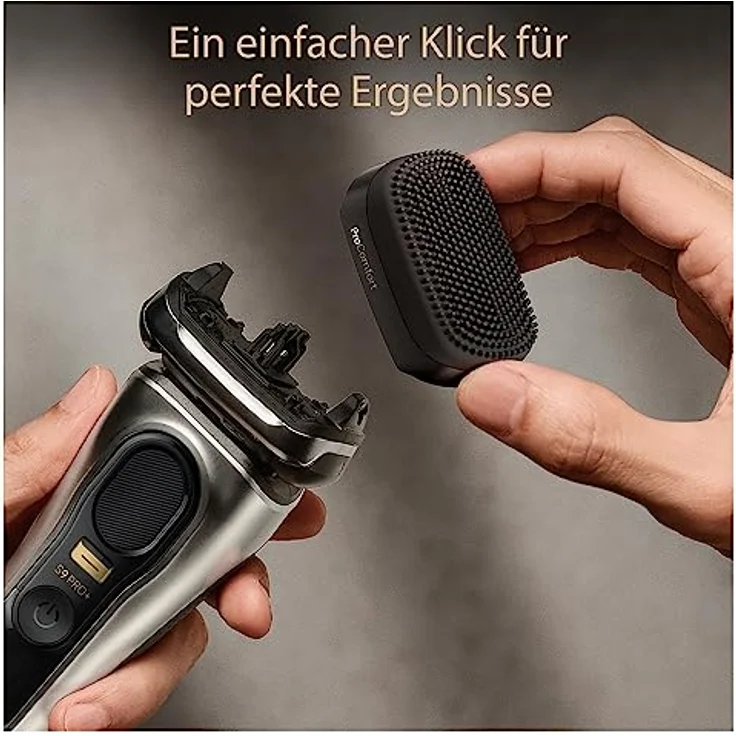 BRAUN 9557S Series 9, Herrenrasierer mit ProComfort Aufsatz und SyncroSonic-Technologie, Silberfarben, 100% wasserdicht, 60 Minuten Akkulaufzeit – Bild 7