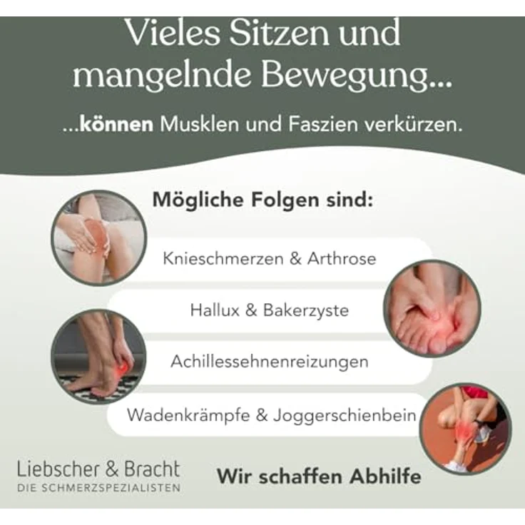 Liebscher & Bracht Knieretter mit Trittschlaufe – 3 Dehnkeile gegen Knieschmerzen, sicherer Stand beim Üben – Bild 4