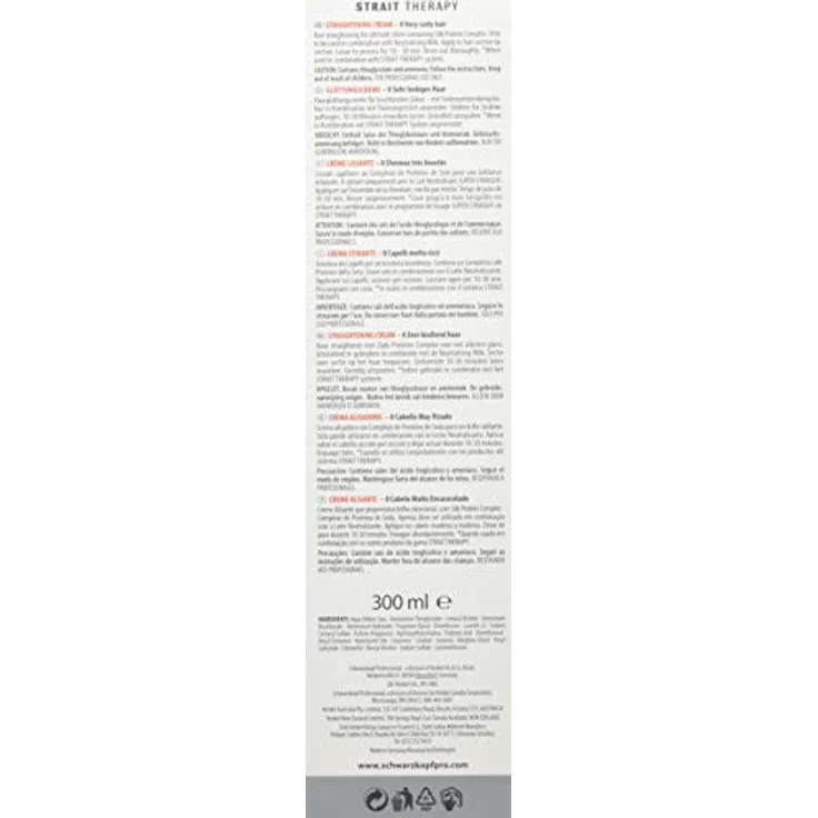 Schwarzkopf Strait Therapy Straight Cream 0 300 ml – Bild 3