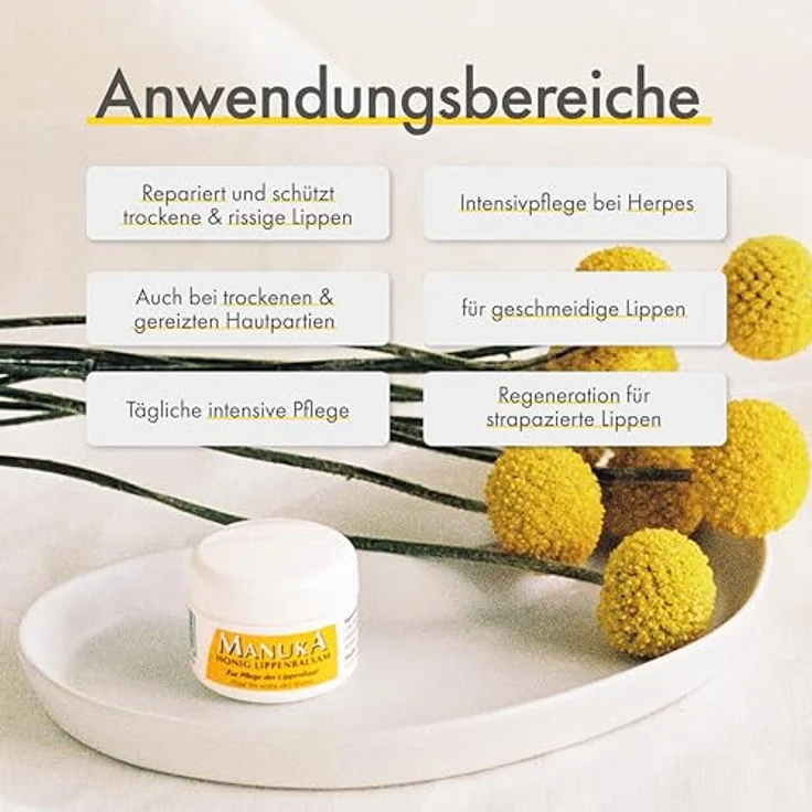 Health Care Products Manuka Honig Lippenbalsam All-in-One Pflege 5 ml mit pflegender Wirkung – Bild 6