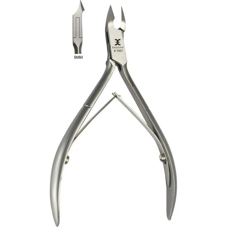 Excellent Solingen Nagelhautzange, 11 cm, präzises Werkzeug zur Nagelhautentfernung mit gewölbter Schneide, 1-tlg.