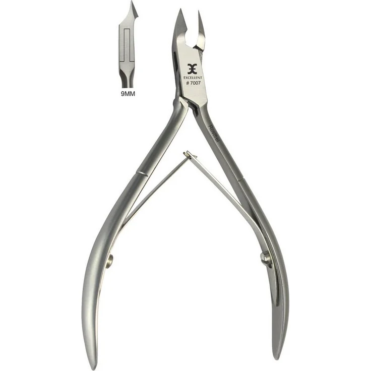 Excellent Solingen Nagelhautzange, 11 cm, präzises Werkzeug zur Nagelhautentfernung mit gewölbter Schneide, 1-tlg.