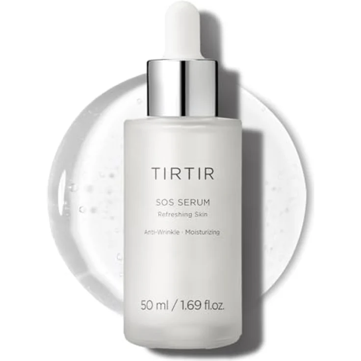 TIRTIR SOS Serum – Strahlendes Gesichtsserum, erhöht die Ausstrahlung, prall, Anti-Aging, feuchtigkeitsspendend, sichtbar weiche und glänzende Haut, parfümfreies Serum für alle Hauttypen, 50 ml – Bild 1
