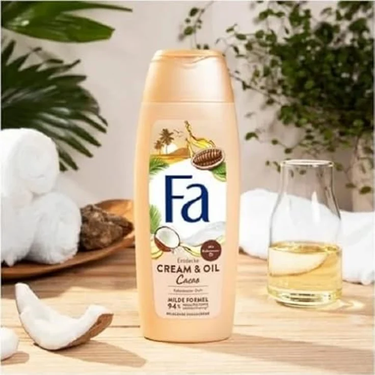 Fa Duschgel Kakaobutter & Cocosöl, 250ml - Pflegende Duschcreme mit mildem Duft von Kakaobutter – Bild 3