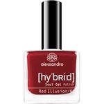 alessandro HYBRID Lack Red Illusion - Rot Ton - In nur 3 Schritten - perfekte Nägel ohne LED -bis zu 10 Tagen halt! 8 ml