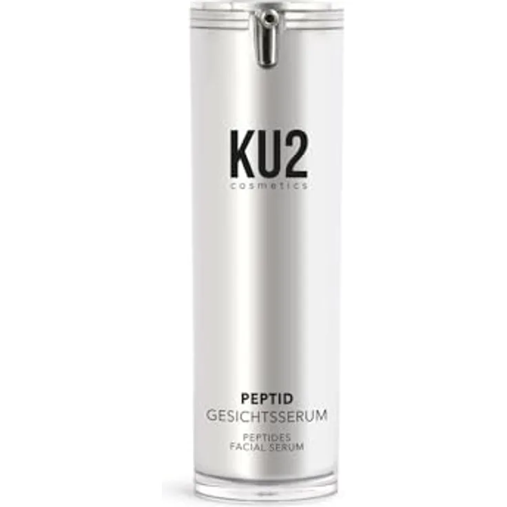 KU2 Cosmetics Peptid Serum, Hochwirksames Anti-Aging Gesichtsserum mit Peptiden, 30 ml, Regenerierend und straffend für glatte, jugendliche Haut, Made in Germany