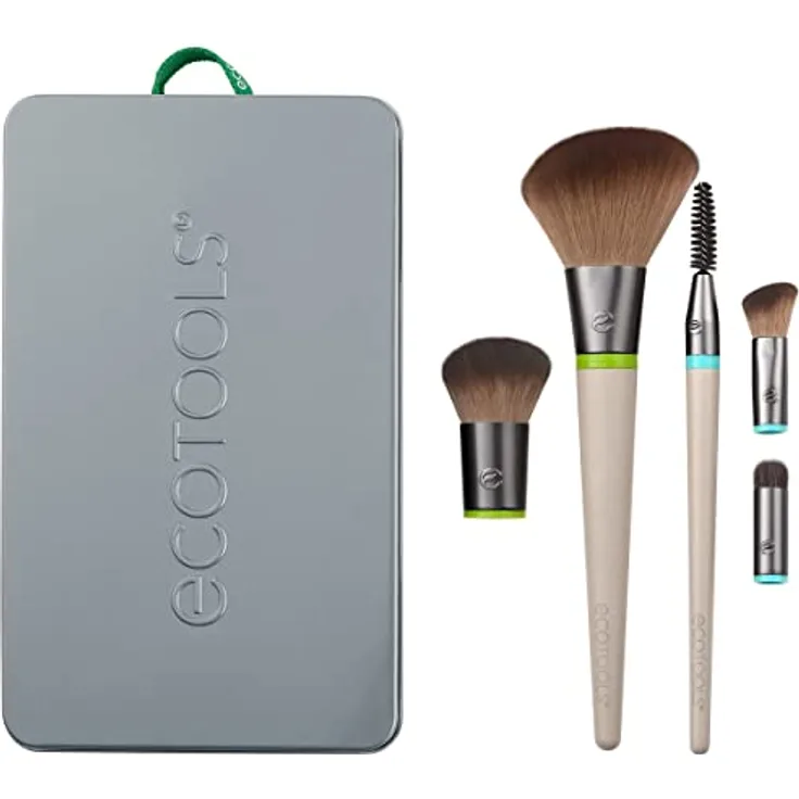 ECOTOOLS Essentials Total Face Fit - Intercambiables: Set Brochas Rostro Ecotools