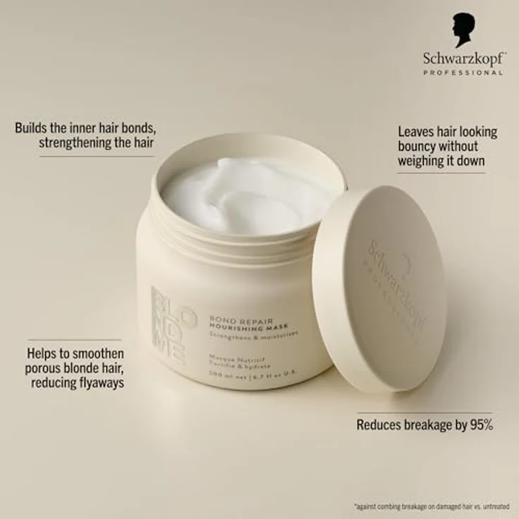 Schwarzkopf Professional - Blond Me - Bond Repair Nourishing Mask - 500 ml, Professionelle Haarkur – Bild 3