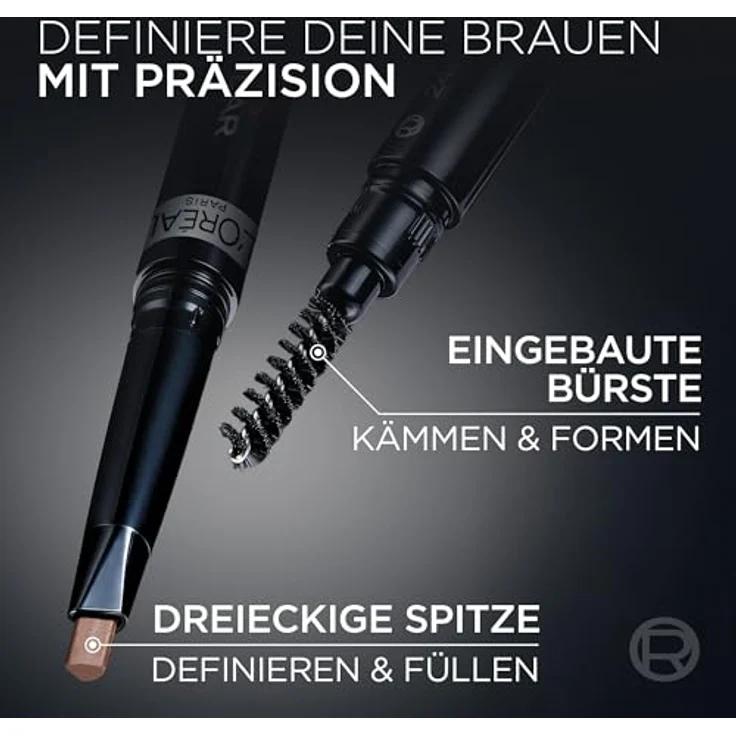 L’Oréal Paris Infaillible 24h Filling Triangular Pencil, wasserfester Präzisionsaugenbrauenstift, Farbton 05 Light Brunette, 1 ml – Bild 5