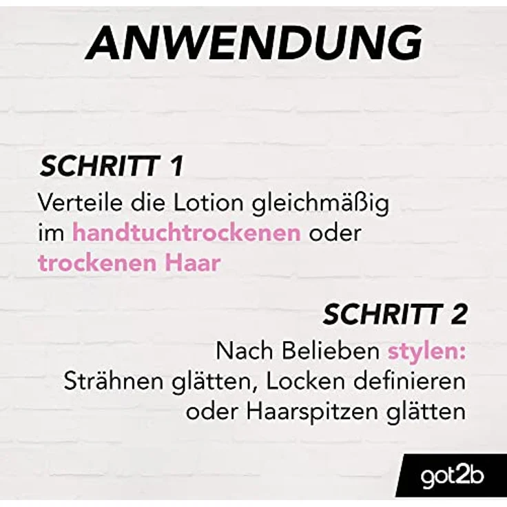 got2b Lotion Schmusekatze Anti-Frizz Lotion Halt 2 (200 ml), Styling Lotion für geschmeidige Styles, bändigt das Haar und verleiht ein seidenweiches Haargefühl – Bild 5