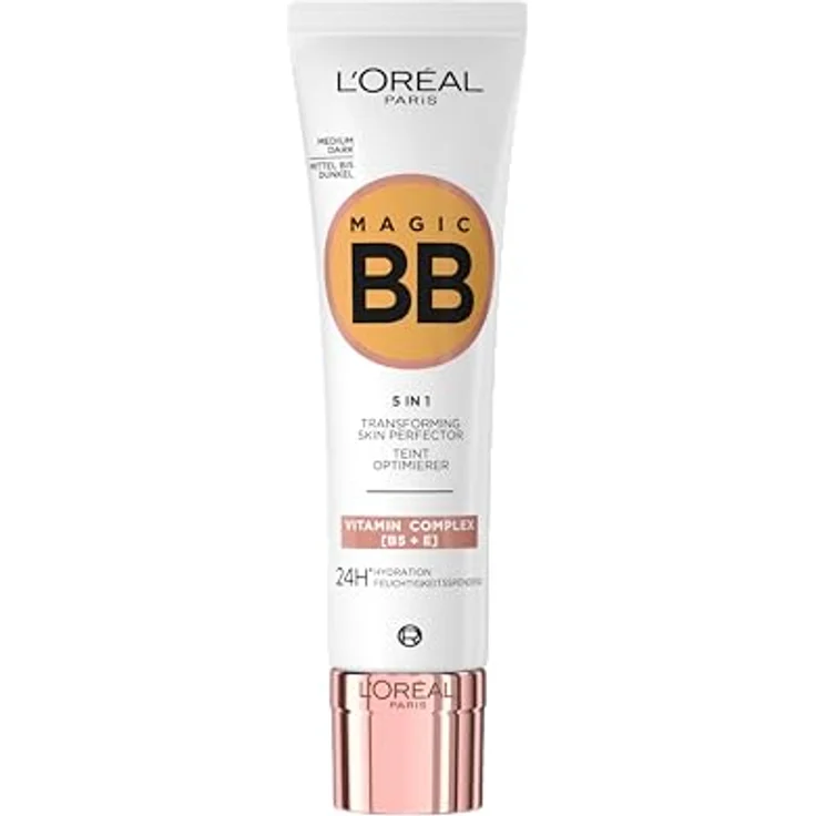 L'Oréal Paris BB Crème C'est Magic Teint-Perfector 5-in-1 feuchtigkeitsspendende Tönung 24 Stunden LSF 11, Medium Dark (05) 30ml – Bild 1