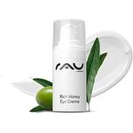 RAU Cosmetics Augencreme für sehr trockene Haut - Rich Honey Eye Cream 15 ml - Reichhaltige Anti Aging Augenpflege mit Shea Butter & Kakao Butter, Avocadoöl, Grüner Tee, Rosenwasser & Vitamin E