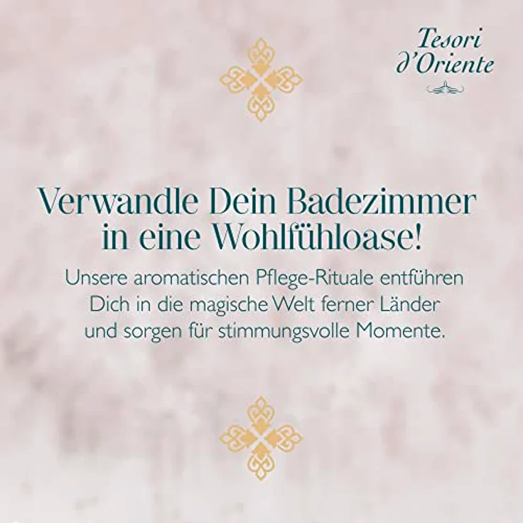 TESORI D’ORIENTE d'Oriente Cremebad 'Byzantium', 500 ml, aromatisches Bad mit schwarzer Rose und Labdanum, Körperpflege für die Badewanne, Ritual Körper & Sinne – Bild 3
