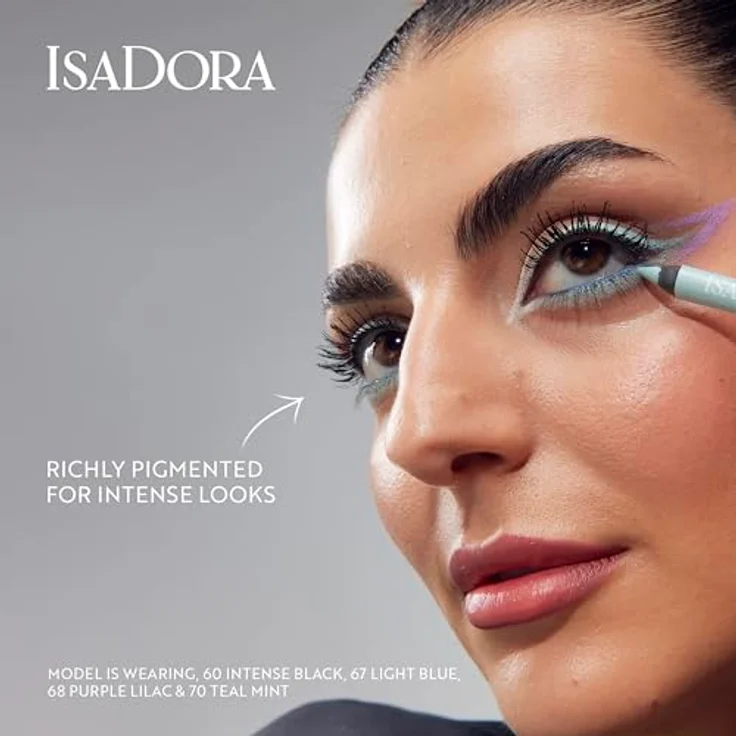 IsaDora Perfect Contour Kajal Eyeliner, wasserfester und langanhaltender Augenkonturenstift in Intense Black, 1,2 g – Bild 2