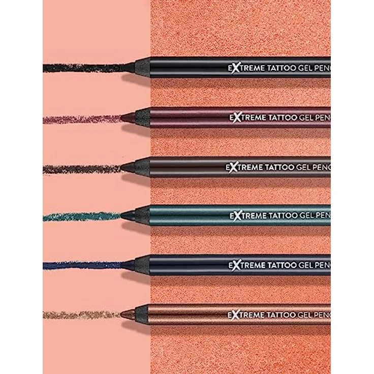 Flormar Extreme Tattoo Gel Pencil, wasserfester Eyeliner für Damen, 1,2 g, Glitzy Brown – Bild 6