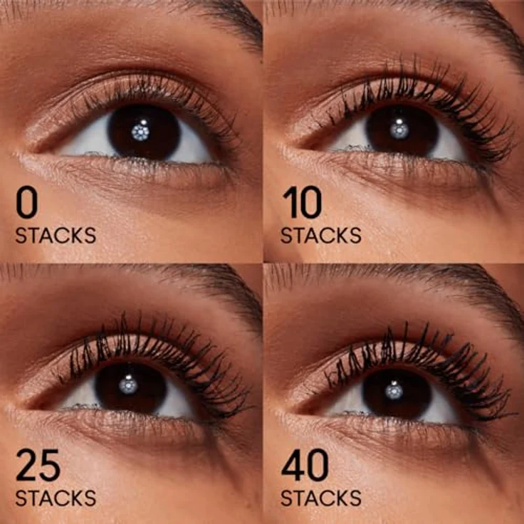 MAC Cosmetics M·A·CStack Waterproof Mascara, Wasserbeständige Wimperntusche für mehr Volumen, Farbton Black Stack, 12 ml – Bild 6