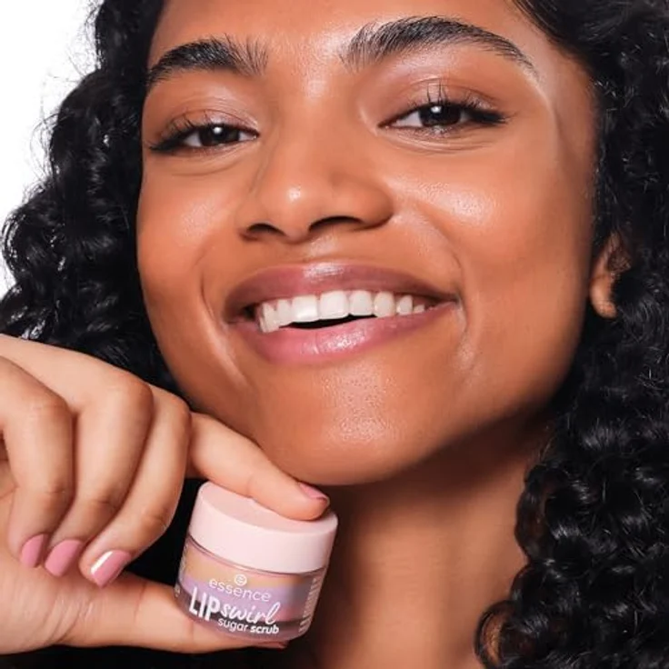 essence LIP swirl Lippenpeeling 8 g, entfernt abgestorbene Hautzellen, vegan und feuchtigkeitsspendend – Bild 4