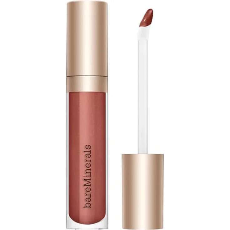 bareMinerals MINERALIST Lip Gloss-Balm, 4 ml - vegane Formel mit feuchtigkeitsspendendem Sanddorn- und Pflaumenöl, schimmernde Farbe in 15 Farbtönen