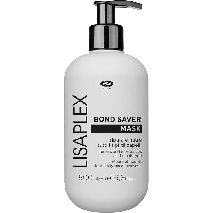 Lisap Lisaplex BOND SAVER MASK, tiefenwirksame Haarkur mit Vegetal Protein Complex, 500 ml