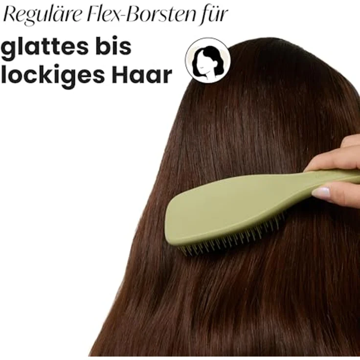 Tangle Teezer Ultimate Detangler Haarbürste, Entwirrungsbürste für nasses und trockenes Haar, für alle Haartypen, olivgrüne, matte Oberfläche – Bild 3