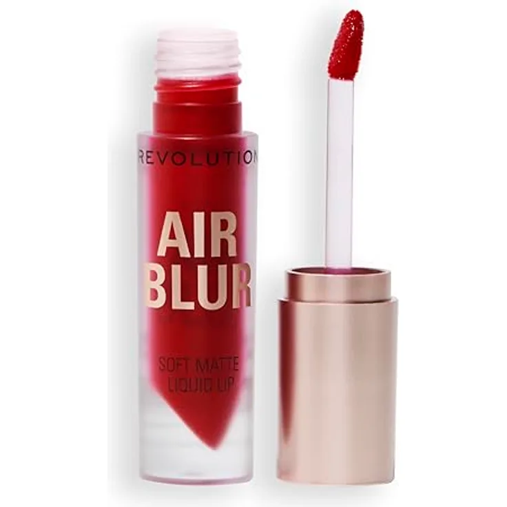 Revolution Beauty London Air Blur Matt Flüssiger Lippenstift - Langanhaltende Lippenfarbe - Vegan & Cruelty-Free - Fiery Red - 3.5ml