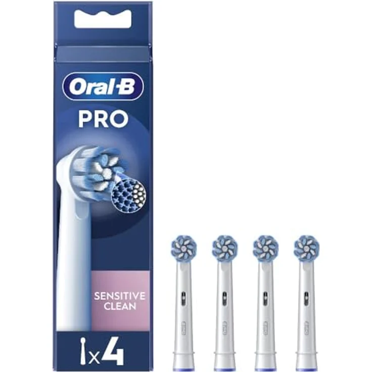 Braun Oral-B Eb60x-4 Sensitive Clean Pro Ersatzköpfe für elektrische Zahnbürsten 4 Einheiten One Size – Bild 2