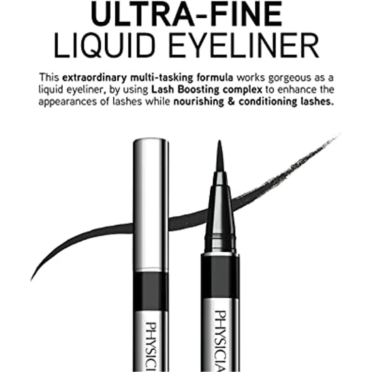 Physicians Formula Eye Booster, flüssiger Eyeliner mit Aktivstoffen für Wimpernwachstum, wasserfest, Farbton Black, 0.5 ml – Bild 5