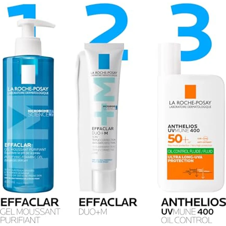 La Roche-Posay Gel Effaclar Gel Moussant Purifiante 400 ml, Reinigungsmousse für unreine und fettige Haut – Bild 10