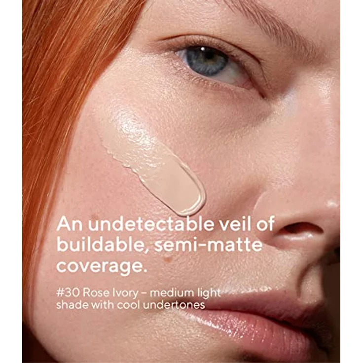 MÁDARA Organic Skincare | SKINONYM Semi-Matte Peptide Foundation, 30 ROSE IVORY, 30 ml – Unterstützt Durch Kollagenunterstützende Peptide, Halbmattes Finish Make Up, Ecocert-zertifiziert – Bild 2