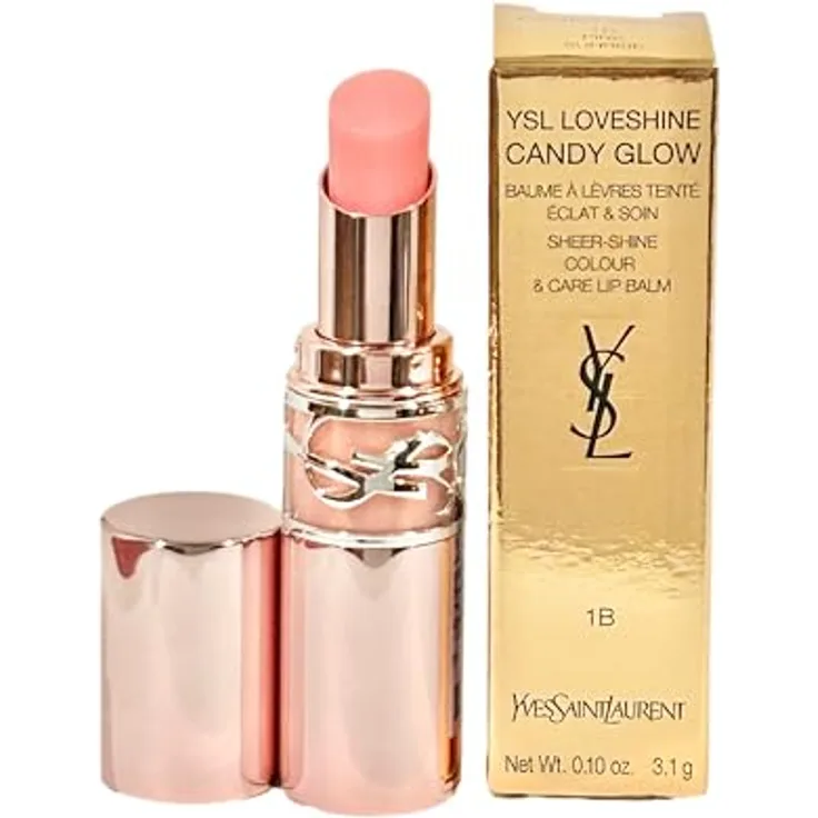 Yves Saint Laurent Loveshine Candy Glow Tönungsbalsam für die Lippen 1B Pink Sunrise, feuchtigkeitsspendend, 3,1 g