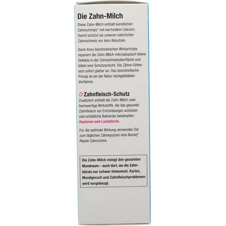 BIONIQ Repair Zahn-Milch Mundspülung, remineralisierende Mundhygiene ohne Alkohol, 400ml