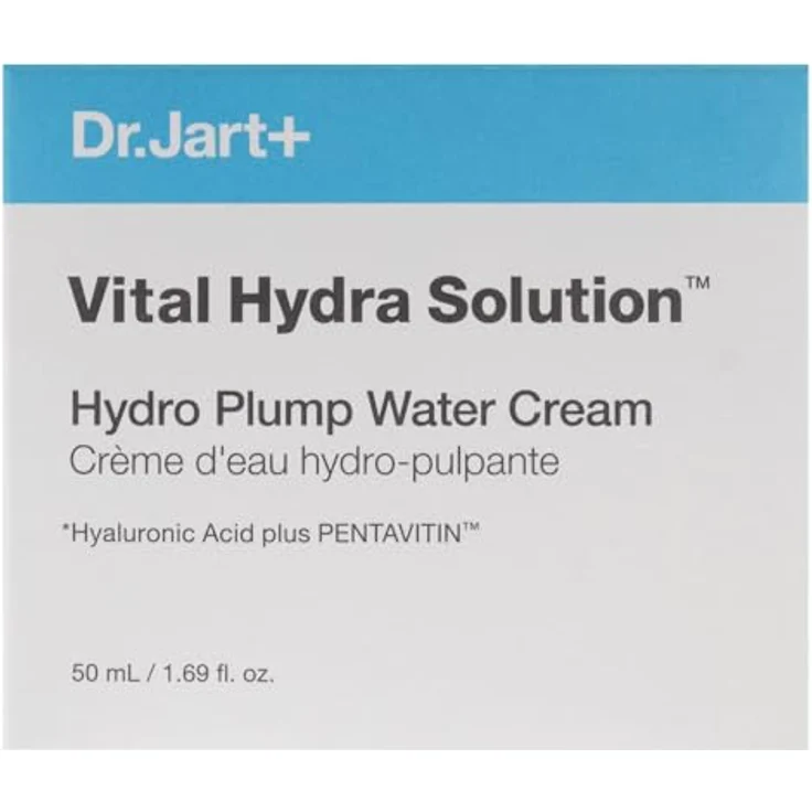 Dr. Jart+ Vital Hydra Solution™ Hydro Plump Water Cream, Gesichtscreme mit Hyaluronsäure, 50 ml, für intensive Feuchtigkeit und schnell einziehende Pflege – Bild 5