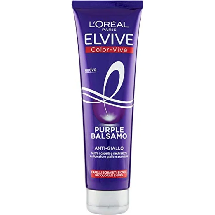 L'Oréal Paris Color Vive Purple Anti-Gelb Conditioner Color Vive Purple, Anti-Gelb-Conditioner für gebleichtes Haar, Blond, Grau, 150 ml – Bild 1