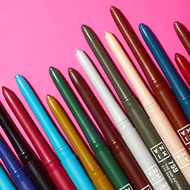 3INA The 24H Automatic Eye Pencil Eyeliner, wasserfester Kajalstift in Blau, 0,28 g – Bild 6