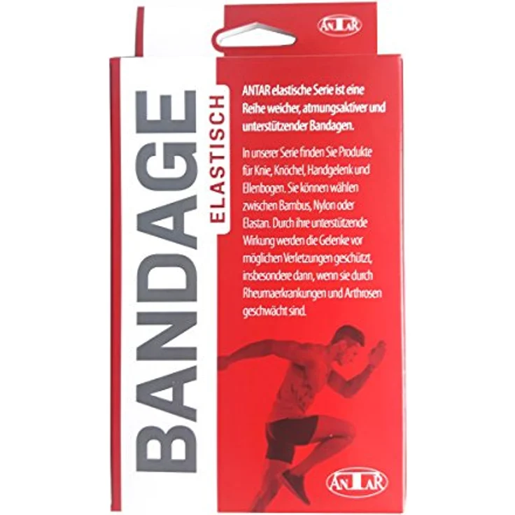 Antar AT53012 S Kniebandage aus Viskose aus Bambus, Kleine, 70 g, mit antibakteriellen und antimykotischen Eigenschaften, in natürlicher Farbe – Bild 3