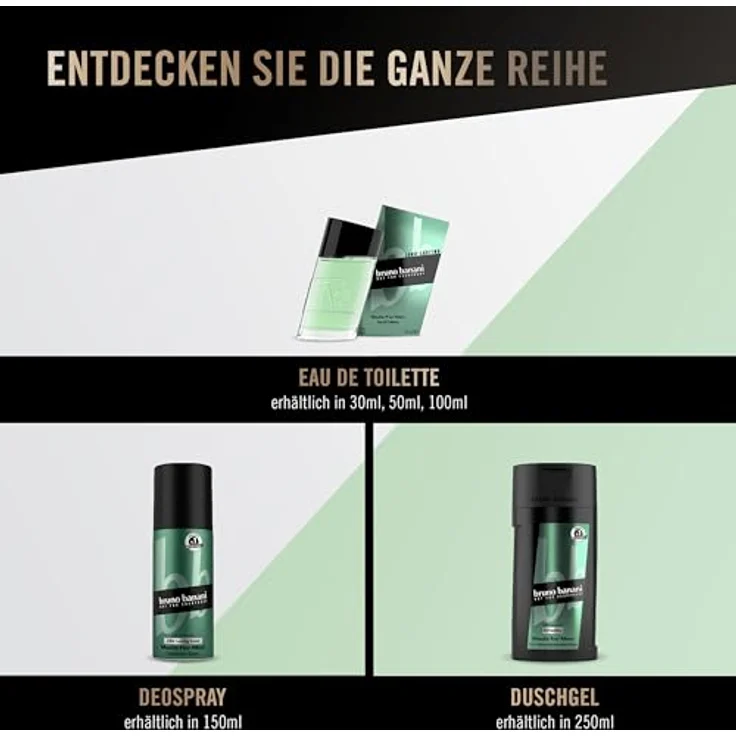 bruno banani Geschenkpackung Made for Men Eau de Toilette 30ml + Duschgel 50ml – Bild 4