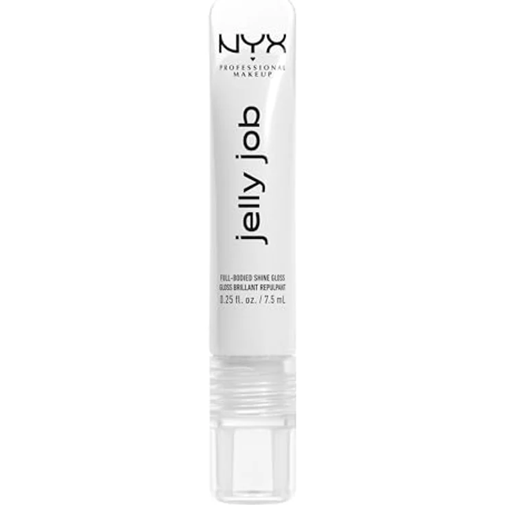 NYX Professional Makeup Jelly Job, leuchtender Lippenglanz mit vergrößerndem Effekt, Farbton Just Jelly, 7.5 ml – Bild 9