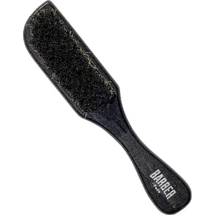 BARBER MARMARA Fade Brush S - Bartbürste - Bartpflegebürste - Reinigungsbürste für den Mann - Ideal zum Entfernen von geschnittenem Haar - Friseur & Barbier Bedarf - Holz Styling Bürste schwarz